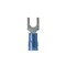 Panduit Fork Terminal, M5 Stud Size, 14 AWG, 600 V, Nylon Insulated, Blue, 100 PK PMNF2-5F-C - alternate 1